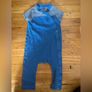 Patagonia Blue Striped Baby Bodysuit